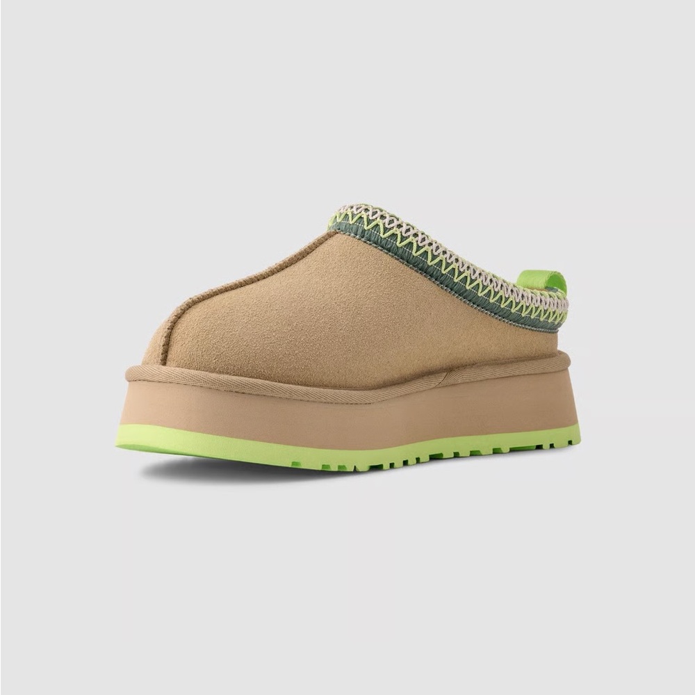 NIB - UGG Tazz Slipper Mustard Seed Neon Green Size 7 - Picture 3 of 13